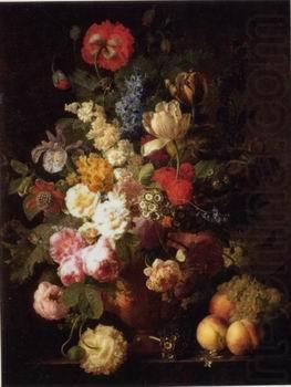 Floral, beautiful classical still life of flowers.058, unknow artist